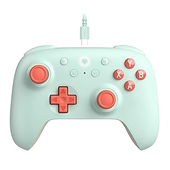8Bitdo Ultimate 2C Wired Controller for Windows PC and Android, with 1000Hz Polling Rate, Hall Effect Joysticks and Hall Triggers, and Remappable L4/R4 Bumpers (Mint) - image, photos