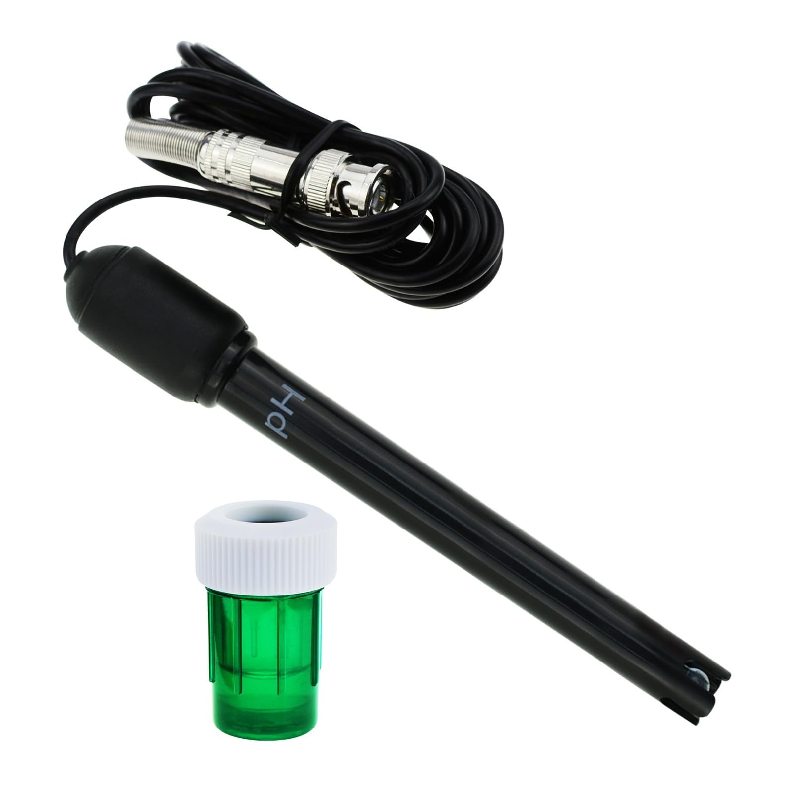 Kongmm One Color Digital Water Tester, Ph Electrode Sensor Probe 300Cm Cable Water Analyzer Ph Meter For Aquarium Hydroponics