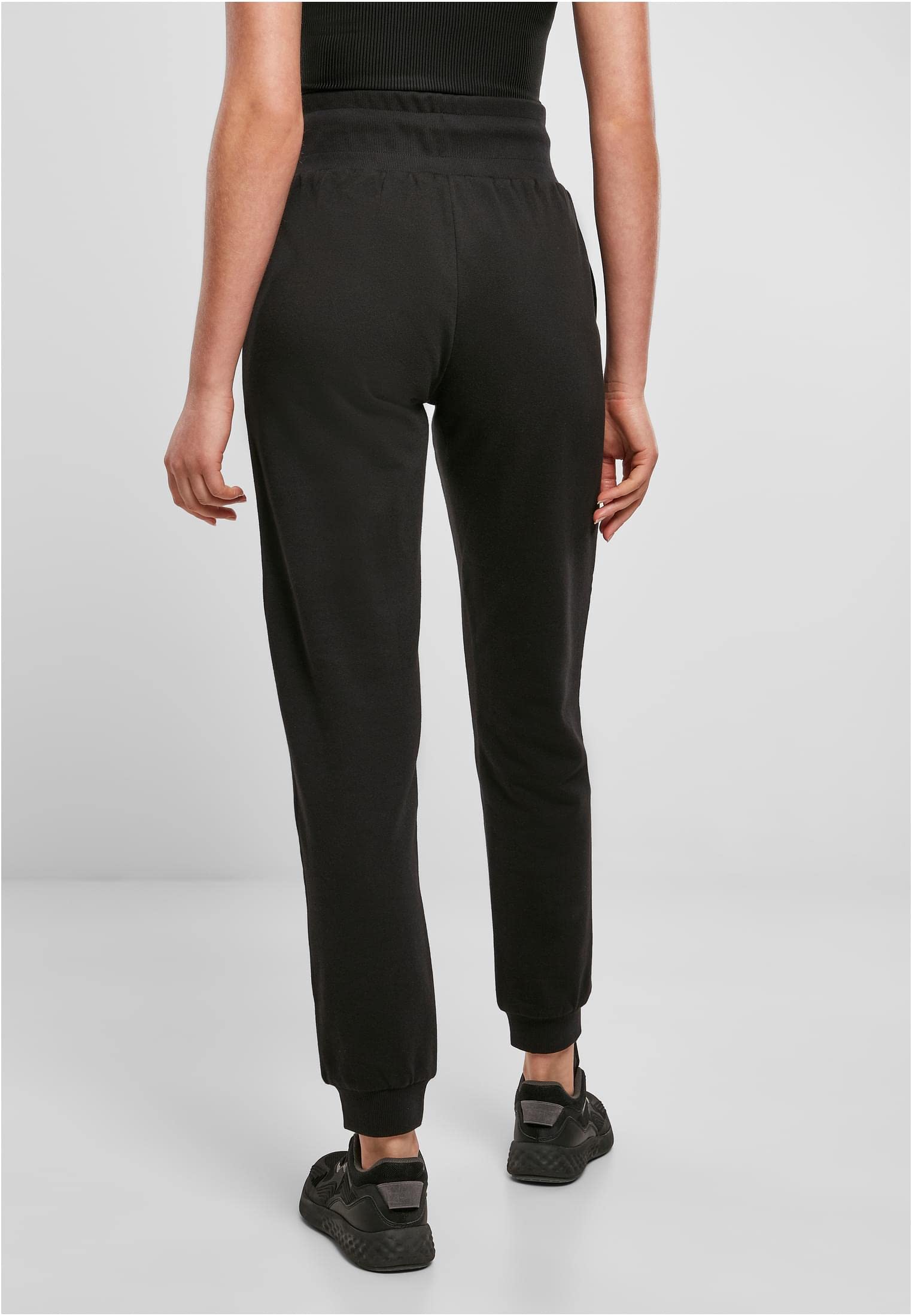 Urban Classics Cozy Joggers Mujer Pantalones de Deporte Negro 95% algodón, 5% elastán