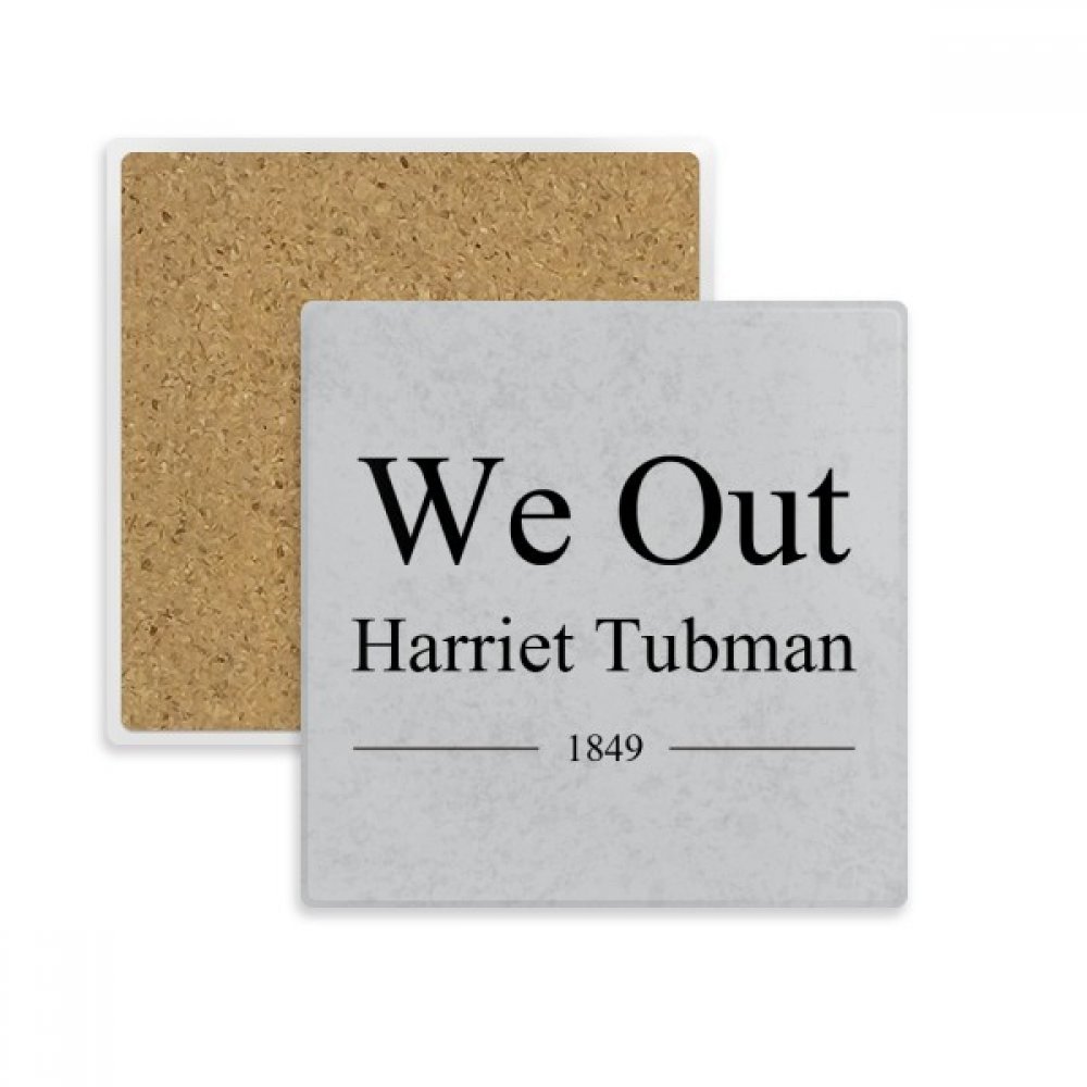 Porte-gobelet Harriet Tubman dessous de verre en pierre pour apéritif et salon