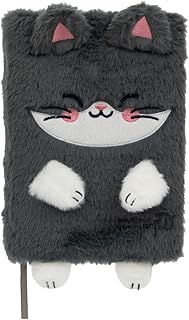 Mr. Wonderful - Libreta A5 peluche - Gato - Libreta de tamaño A5 con encuadernación cosida - Con 160 páginas blancas