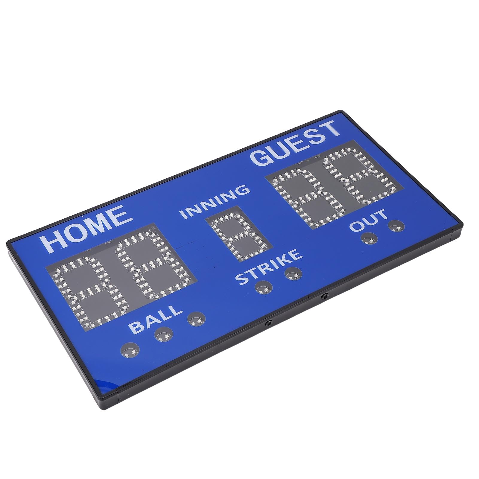 AMONIDA Marcador LED de 5 Dígitos, Marcador Electrónico Digital con Control Remoto, Ideal para Juegos de Béisbol, Baloncesto, Tenis y Voleibol en Interiores y Exteriores