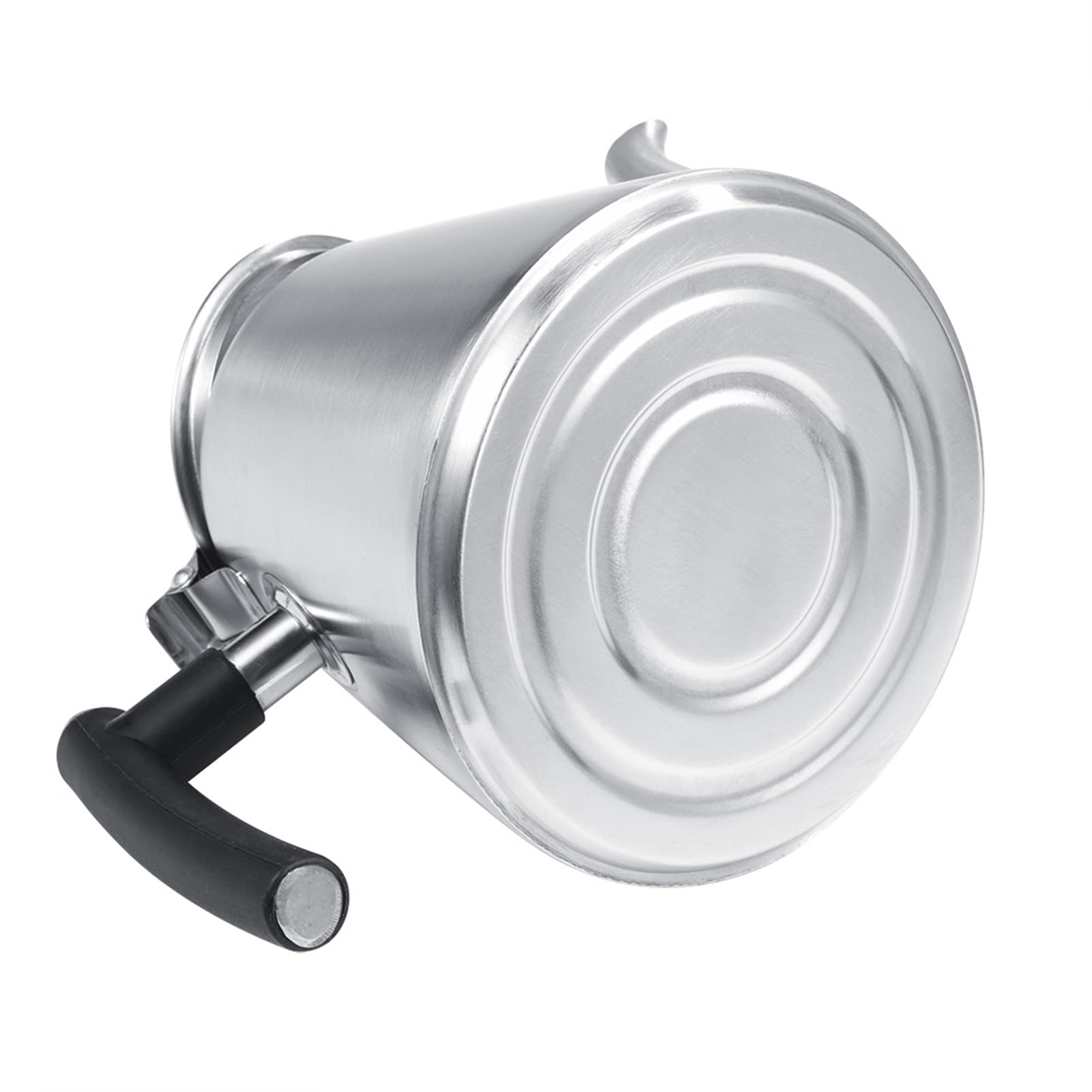 Théière en Acier Inoxydable, Bouilloire, Poignée en Silicone Résistante à la Chaleur pour Cuisinière à Induction (SILVER)