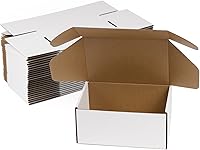 Vista 9 de Cajas de envío de 6 x 4 x 3 pulgadas, paquete de 25 cajas de cartón corrugado marrón para pequeñas empresas