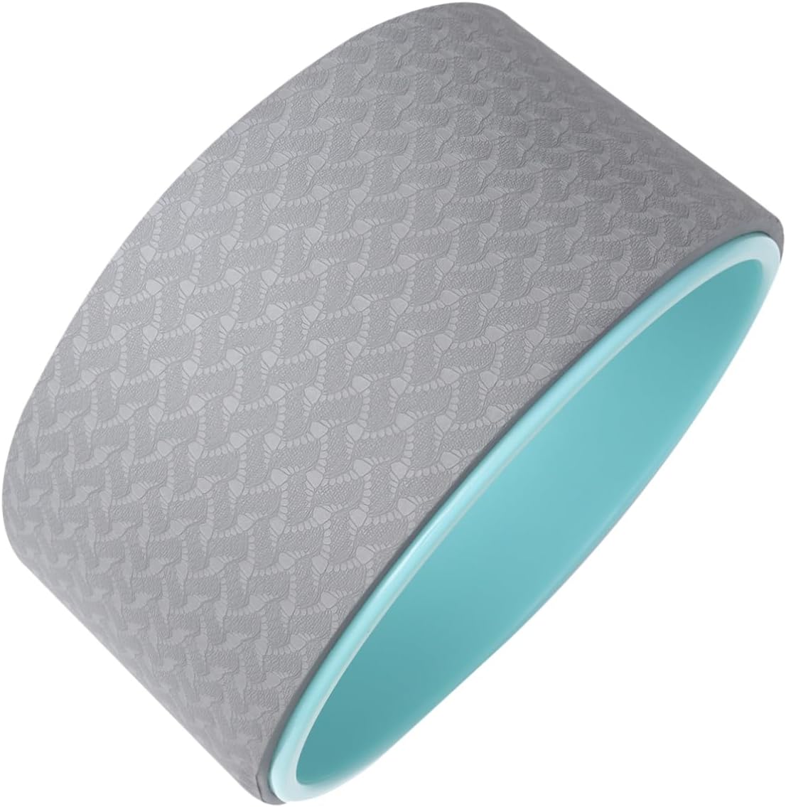 Yardwe Yoga Wheel Backbend Aid Pilates Ring Fitness Roller for Thighs Arms Chest and Pelvic Muscles Grey Blue