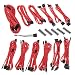 Produktbild BITFENIX Alchemy 2.0 BQT- DPP - Interne Stromkabel (Männlich/Männlich, Rot, Dark Power Pro 11 1200W, 1000W, 850W, 750W, 650W, 550W Dark Power Pro 10 1200W, 1000W, 850W, 750W, Kupfer)