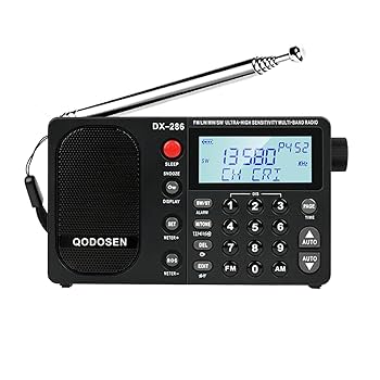 Amazon.co.jp: QODOSEN DX-286 ポータブル短波ラジオ AM FM LW