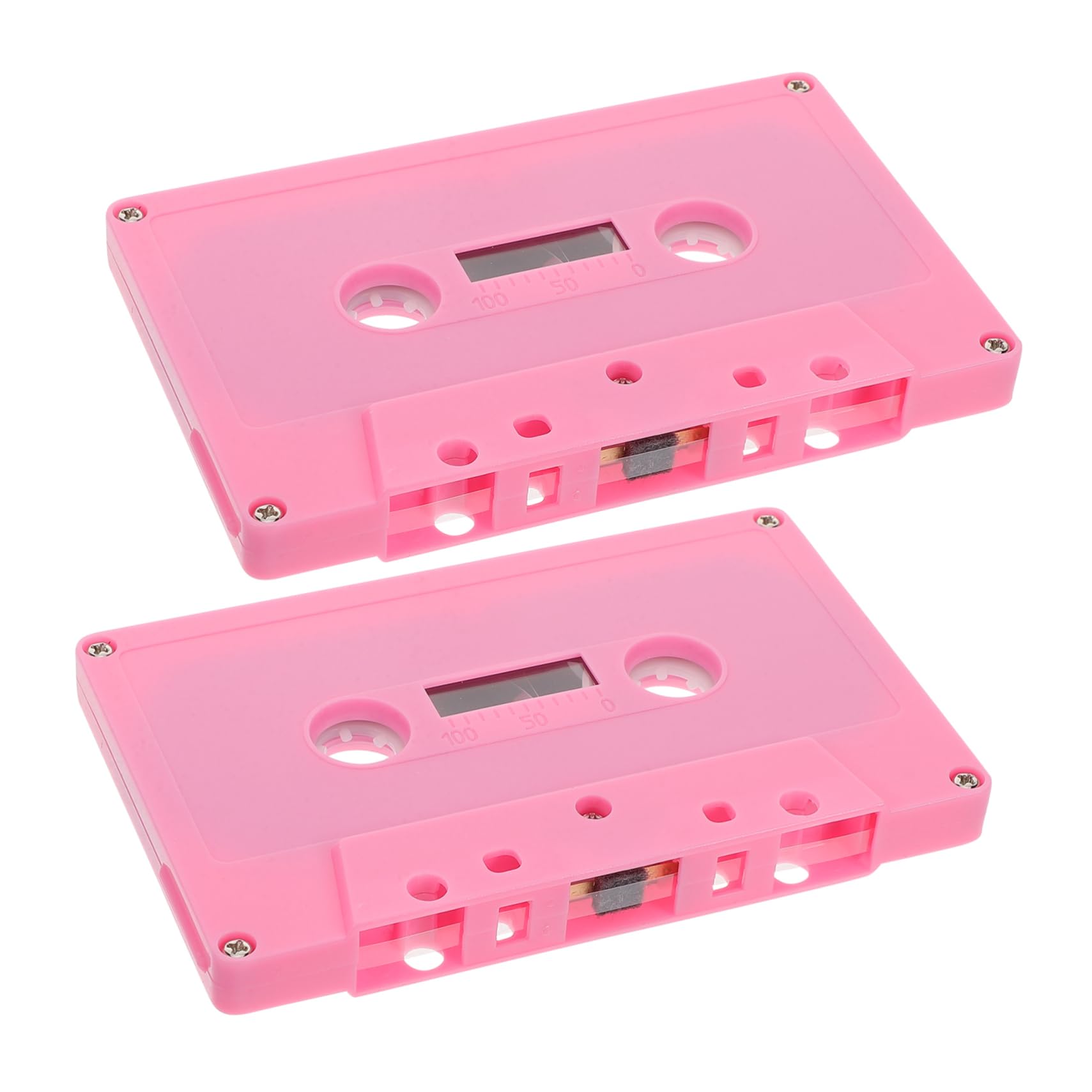 ifundom 2pcs Retro Decorative Blank Cassette Tapes Colorful Audio Cassettes for Music Party Supplies Vintage Decor for Home Office Stylish Tape Holder Craftsmanship