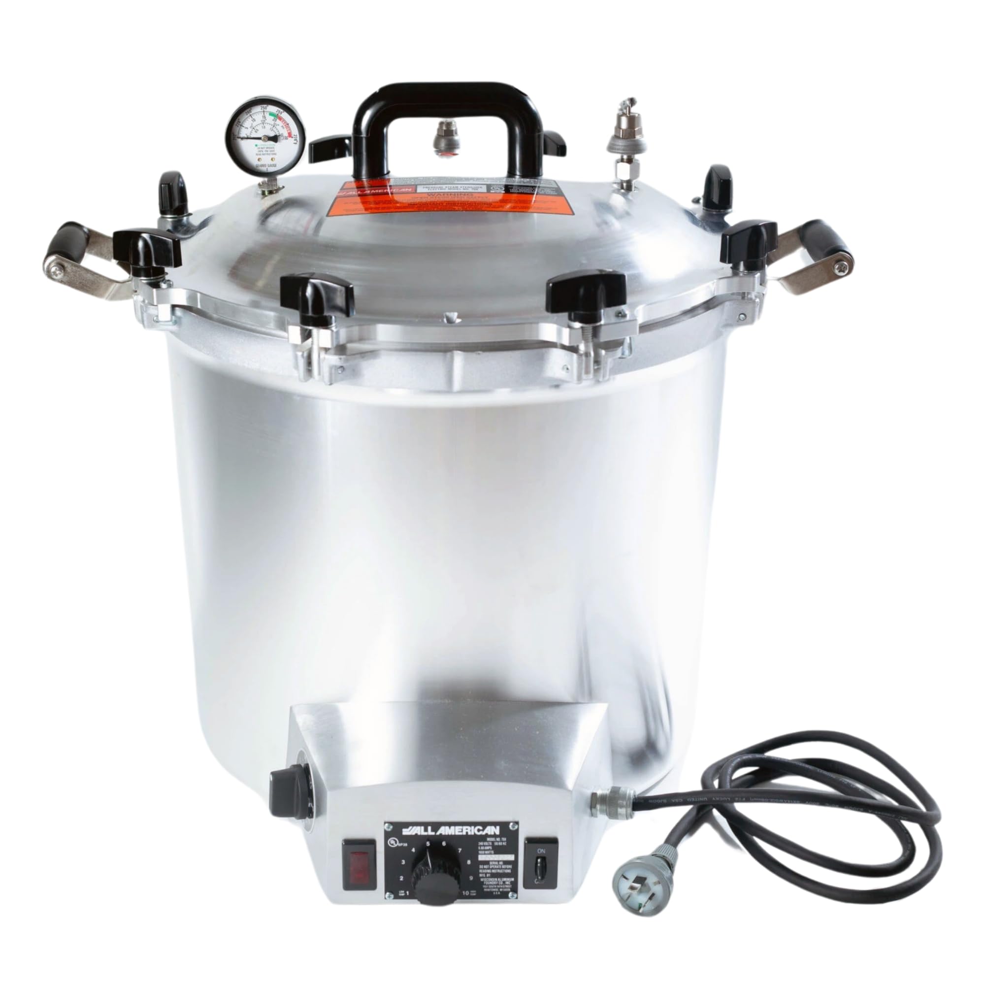 All American 1930 75X Sterilizer - 41 qt - Electric Sterilizer - Metal-to-Metal Seal - Includes Rack - Made in the USA