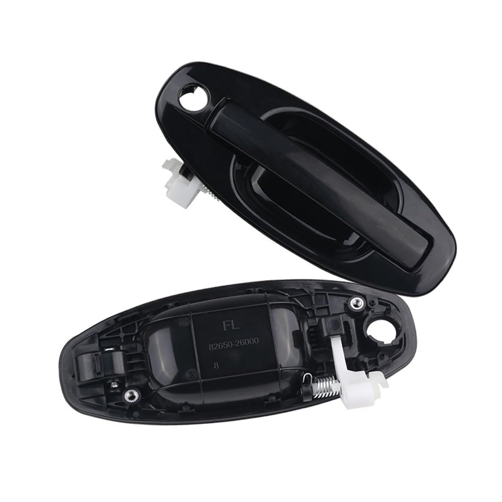 Xdworuw for Hyundai for Santa for Fe 2001 2002 2003 2004 2005 2006 82650-26000 82660-26000 4 Doors Car Outside Handle Bowl Door Handle Exterior Cover(Front Left)