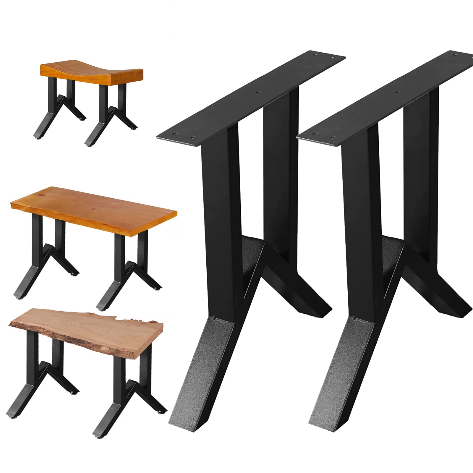 NXNHOME 19 inch Metal Legs, Coffee Table Legs, Bench Metal Legs, Set