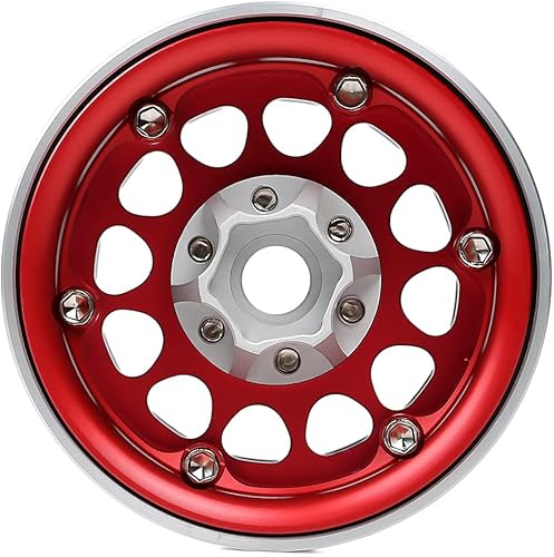 Miniatura 22 de INJORA - Rines RC de 1.9 pulgadas, 4 unidades Negro y gris