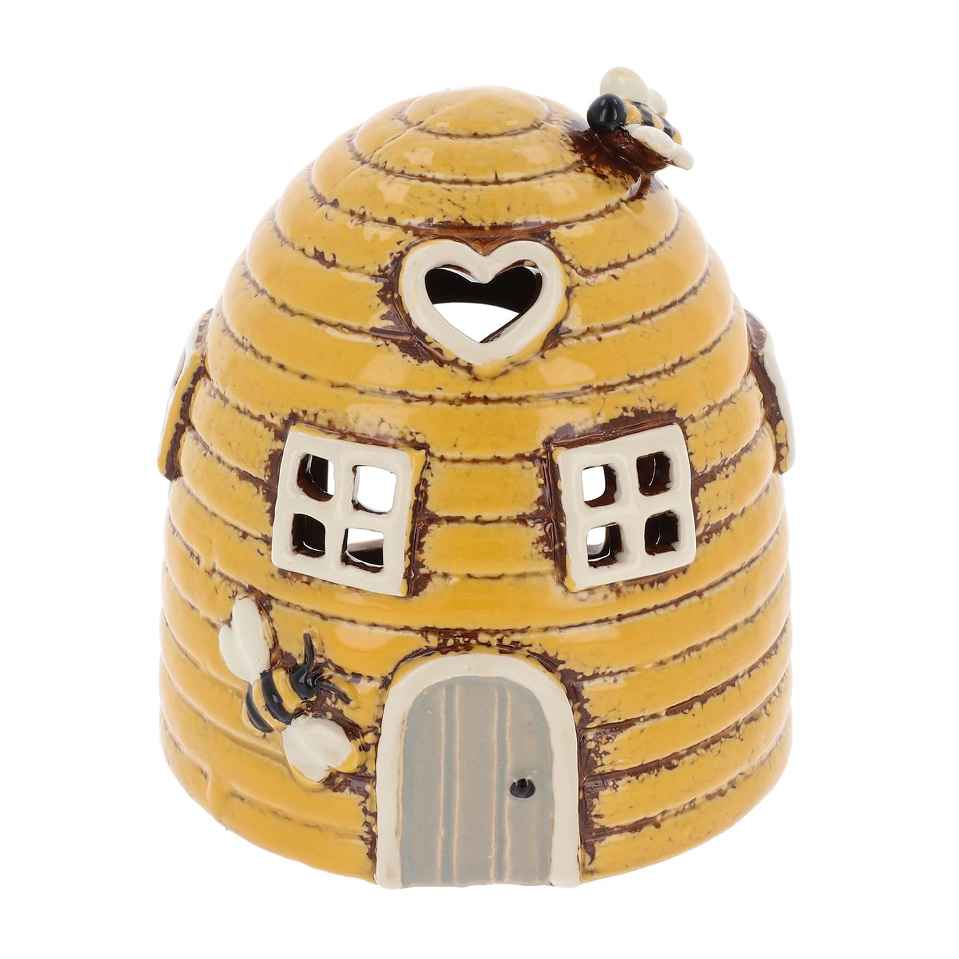 Shudehill Village Pottery Mini Beehive Yellow Tealight Holder
