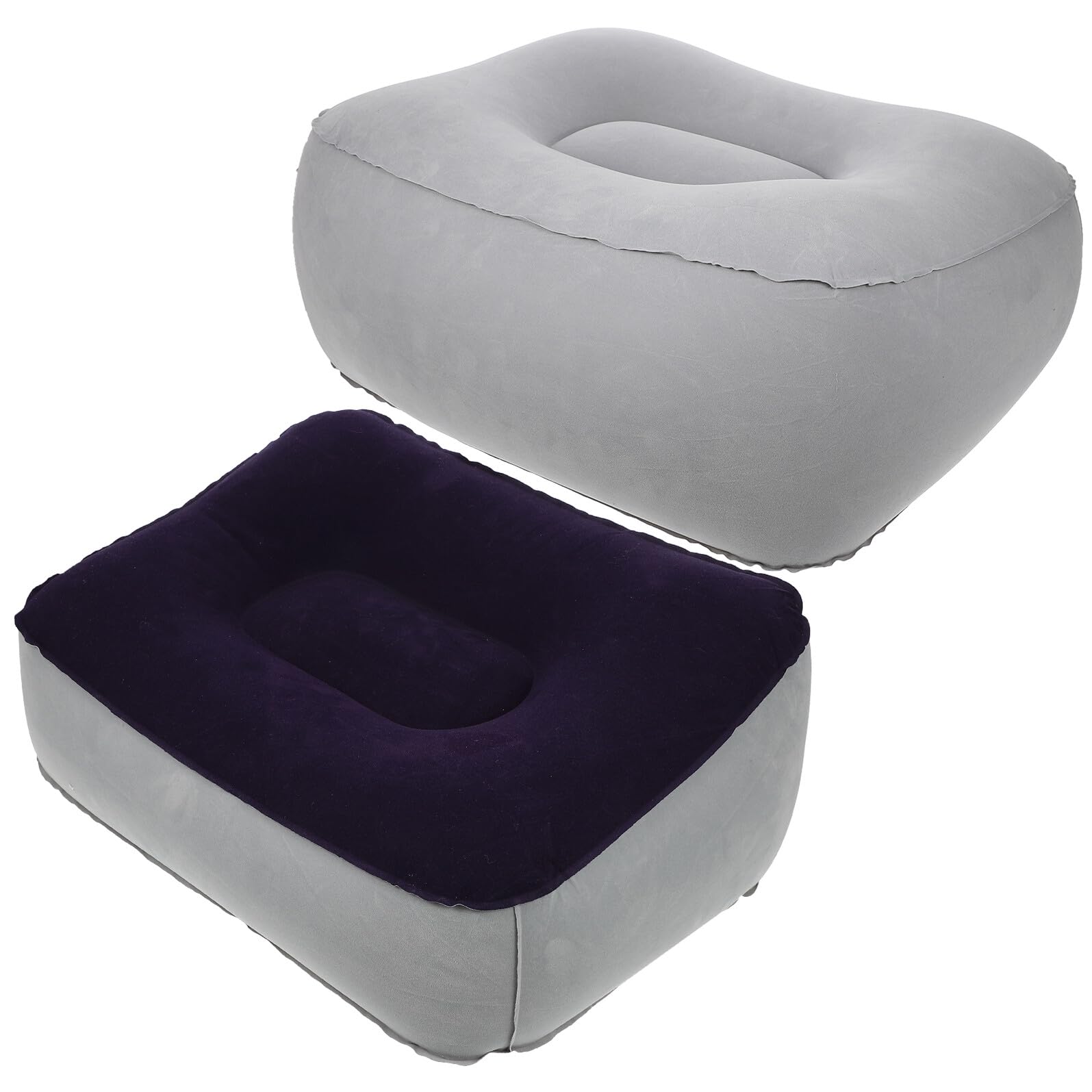 Coussin gonflable portable confort soutien jambes bureau avion x2