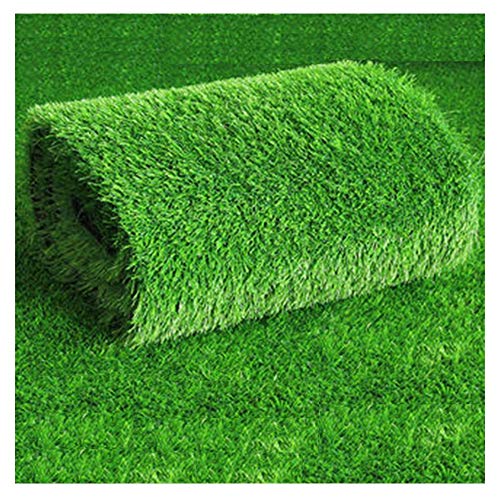 ALGWXQ Artificial Grass Rug Fire Prevention Sunscreen Strong Water Permeability Balcony Restaurant Stadium Synthetic Turf Mat, 4 Meters Wide (Color : A-3.5cm, Size : 4mx25m)