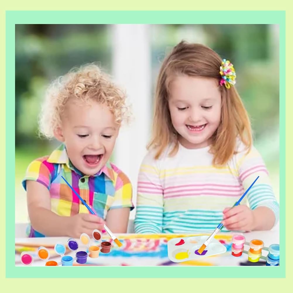 Mini Set di Colori Acrilici, Strisce di Colori Acrilici per Bambini e Adulti, Ideali Come Regali In Classe per Feste di Compleanno A Casa