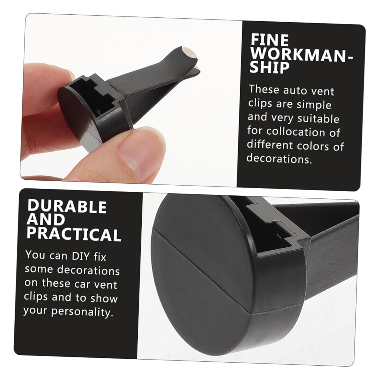 PartyKindom 240 Stk Lüftungsclips Lüftungsclip für Autoerfrischer-Clips Zubehör für im Auto Auto-Steckdosen-Clips automatische Lüftungsclips Metall
