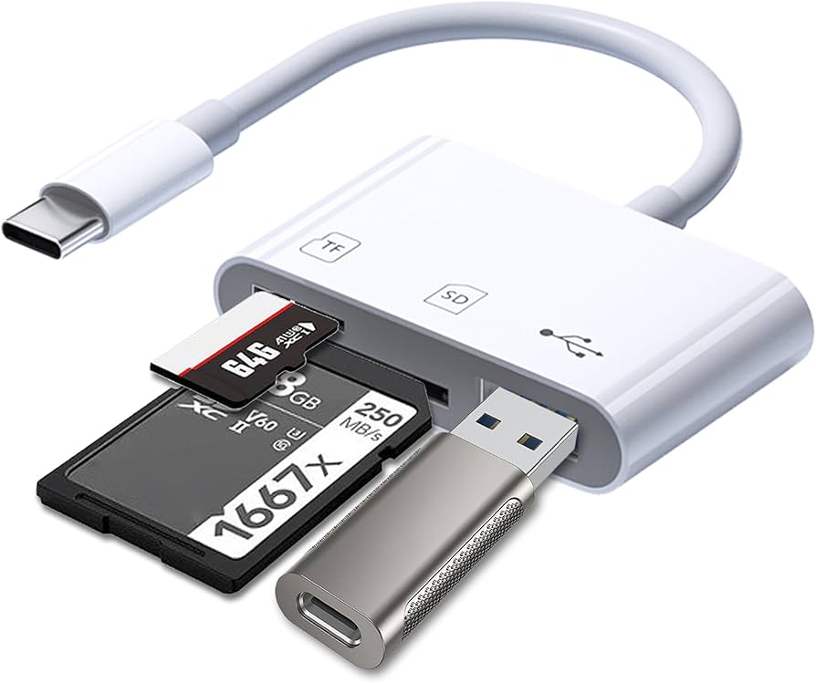 Amazon.co.jp: SDカードリーダー Type-c 3in1 USB3.0/SD/TF変換