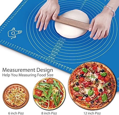 Image of Silicon Roti mat Non-Stick Silicone Reusable Pastry Fondant Dough Roti Chapati Rolling Baking Sheet Mat with Measurements 50 * 40 cm (Pack of 3)
