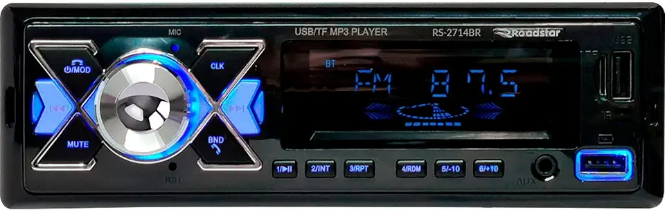 Rádio Usb/Bluetooth Rs-2714br Roadstar