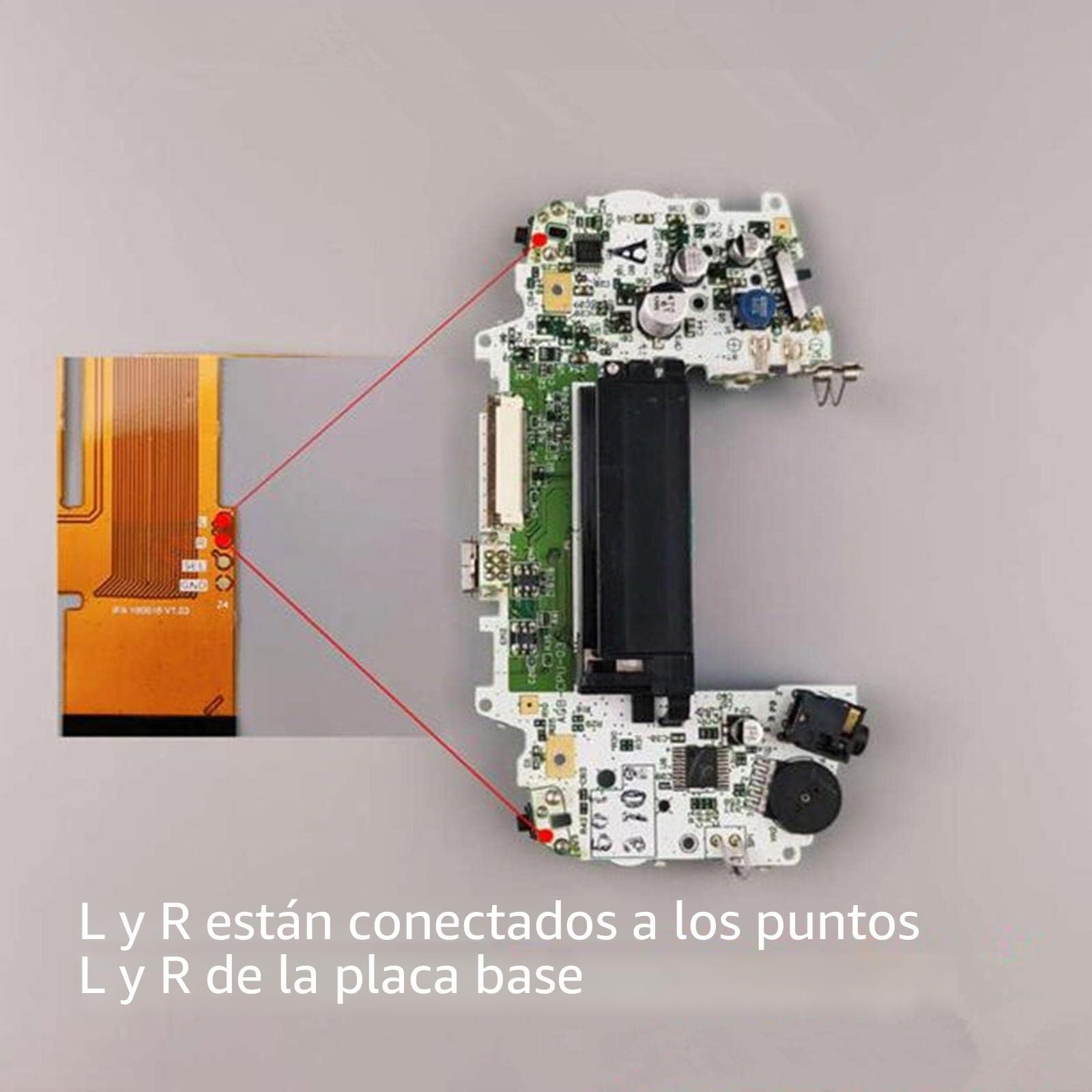 ZEZEFUFU Pantalla LCD de repuesto para Game Boy Advance, kit de placa de pantalla LCD con retroiluminación IPS