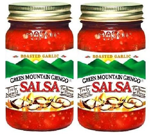 Green Mountain Gringo Roasted Garlic Salsa (16 oz Jars) 2 Pack by Green Mountain Coffee