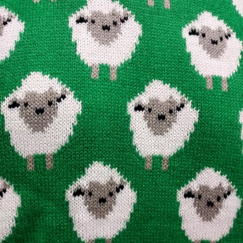 Green Sheep Kids Jumper Irish Sweater Gift for Children 100% Acrylic3
