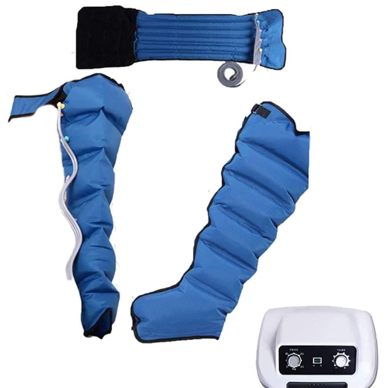 Strumento Di Rilassamento Della Gamba Del Braccio Della Vita Di Tutto Il Corpo, Compressione Dell'aria Elettrica A 6 Cavità Per Il Massaggiatore Del Piede Di Drenaggio Linfatico,Blu