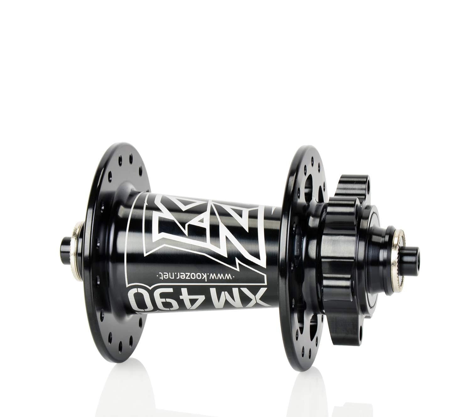 KOOZER XM490 32 Hole Hub Full Aluminum Ultralight MTB Mountain Bike Disc Brake Hub Quick Release(qr) Front Hub 9x100mm Black for Shimano 8-11speed & SRAM 8-10speed