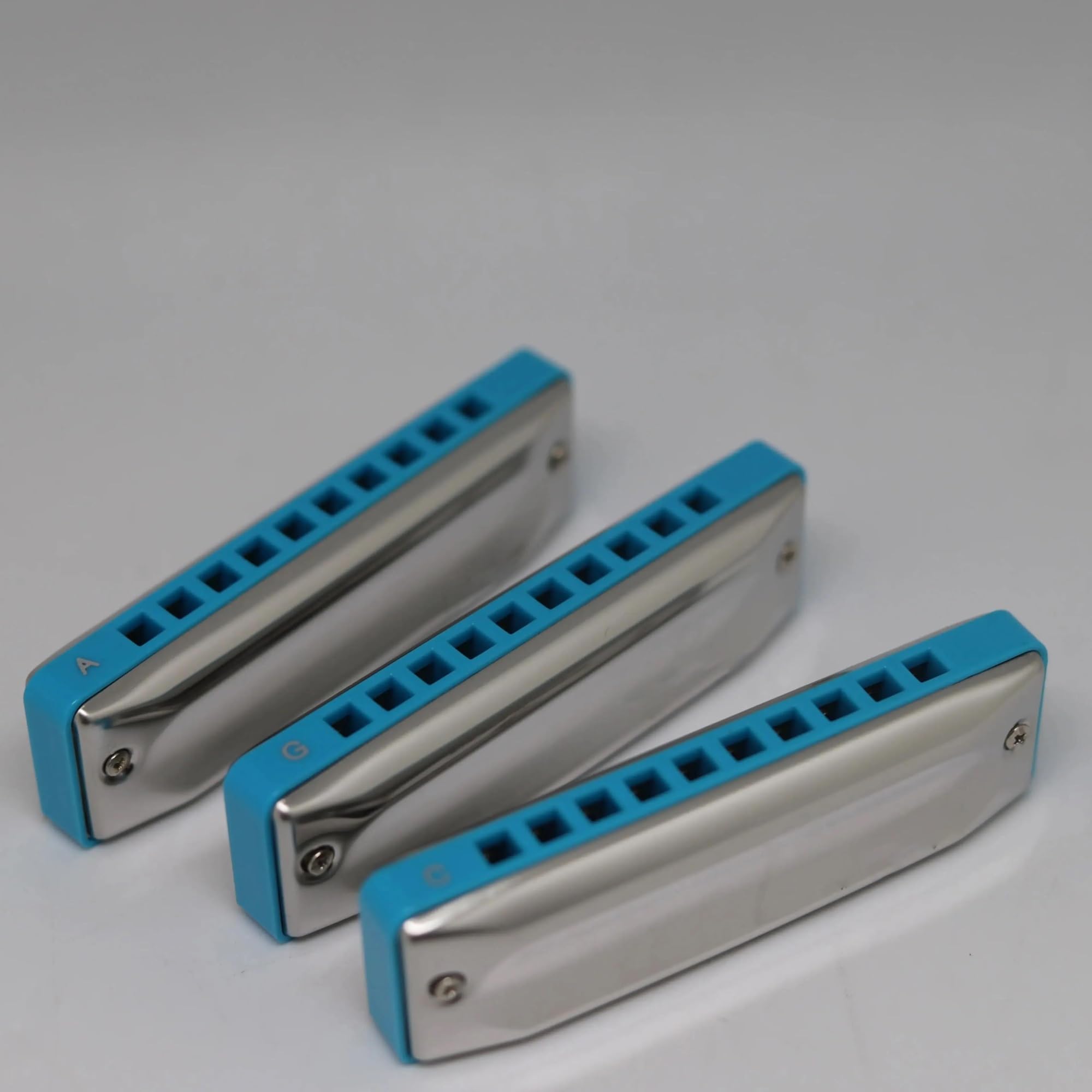 Set Di 3 Chiavi Per Armonica Blues A 10 Fori Con Custodia Per Adulti Professionisti Principianti