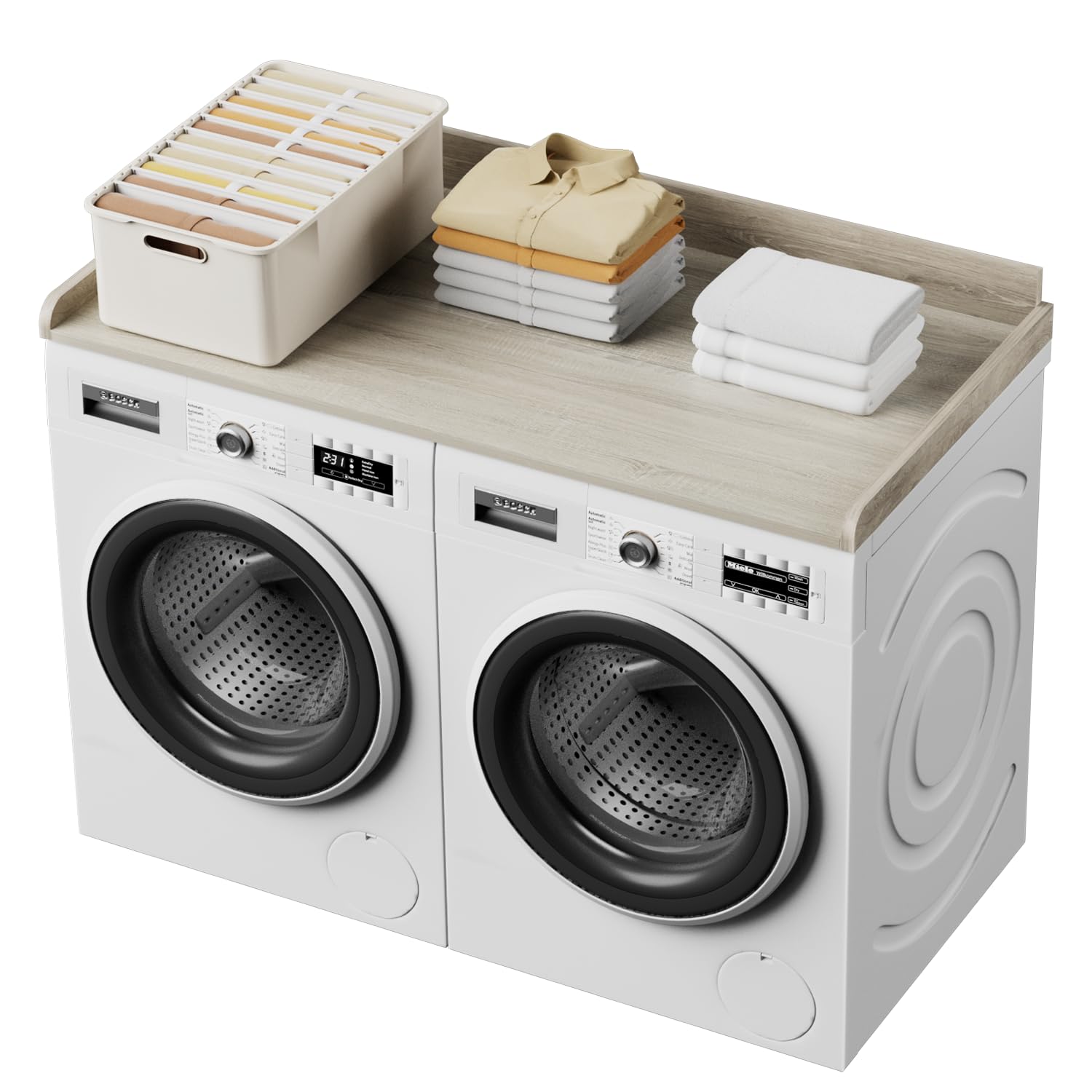 Washer Dryer Countertop With Shelf, Washer Dryer Topper