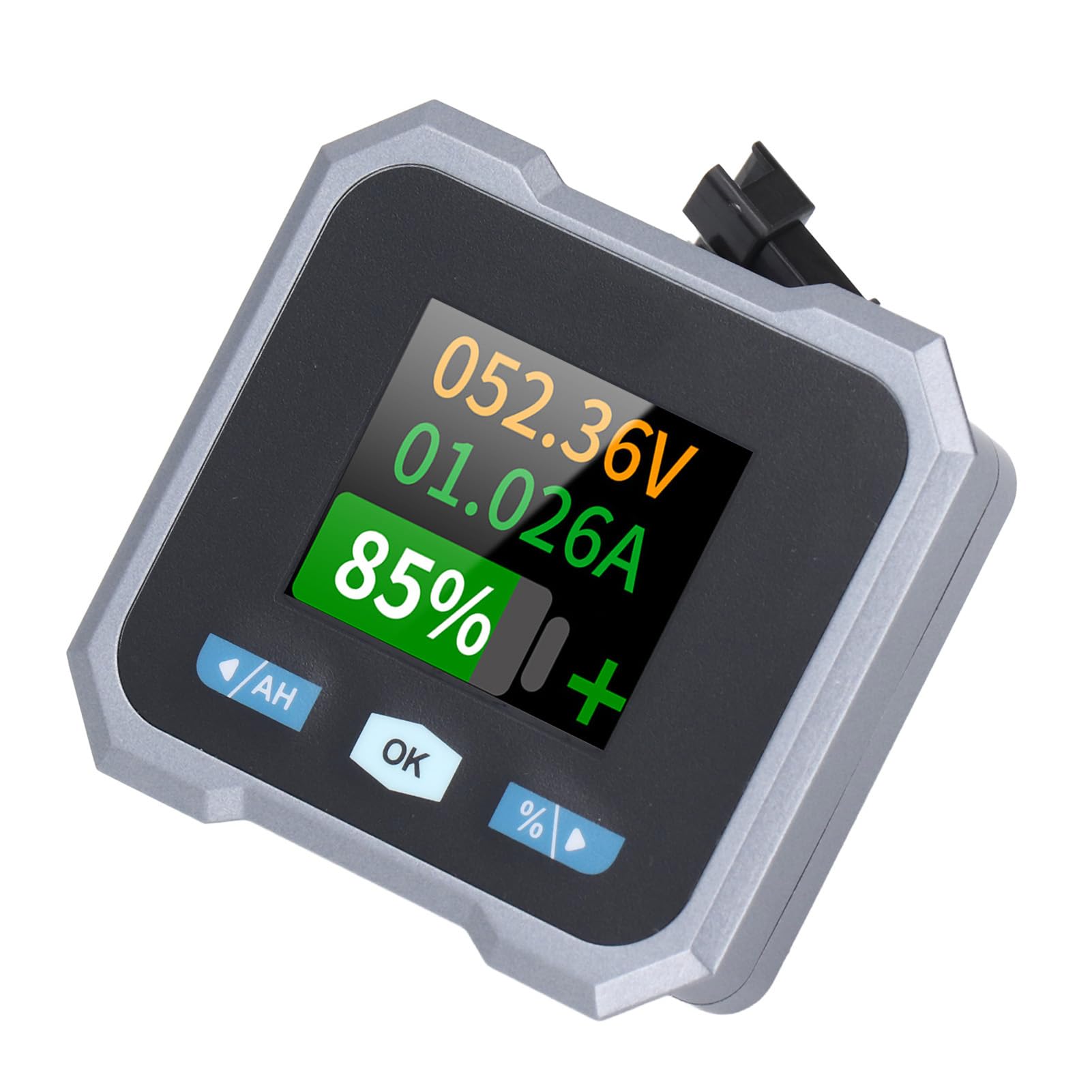 FTVOGUE Monitor Batteria Intelligente per e Barche Display LCD a Colori Tester di Tensione 50A Monitor Batteria da 10 a 100 V