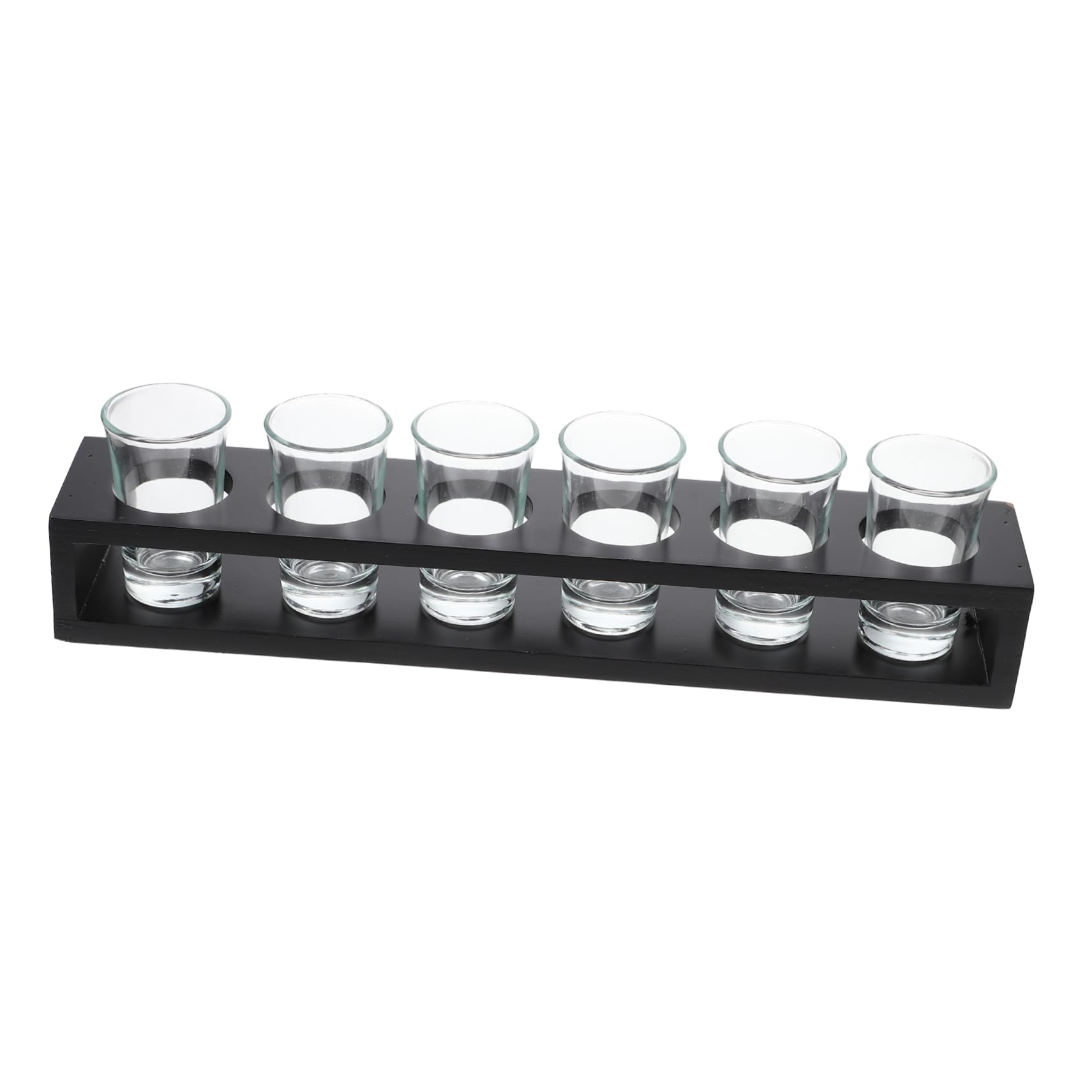 OUNONA 1 Set Cocktail Glasses with Holder Glass Wine Cup Storage Rack for Spirits Liquor and Parties and Easy to Clean