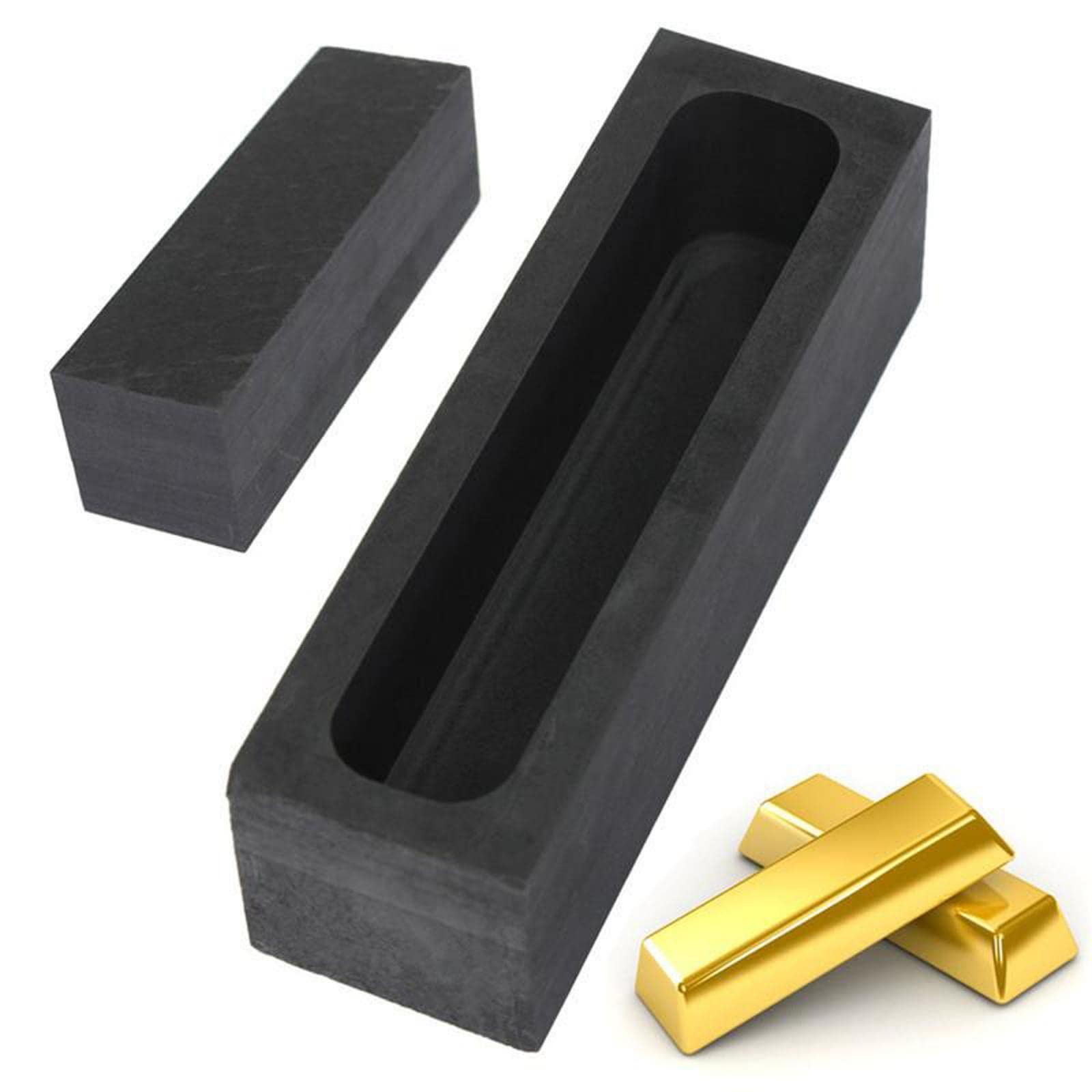 Ubervia® Graphite Ingot Mold 23 Oz/650G Gold Melting Casting Refining Bar Mold-image-48