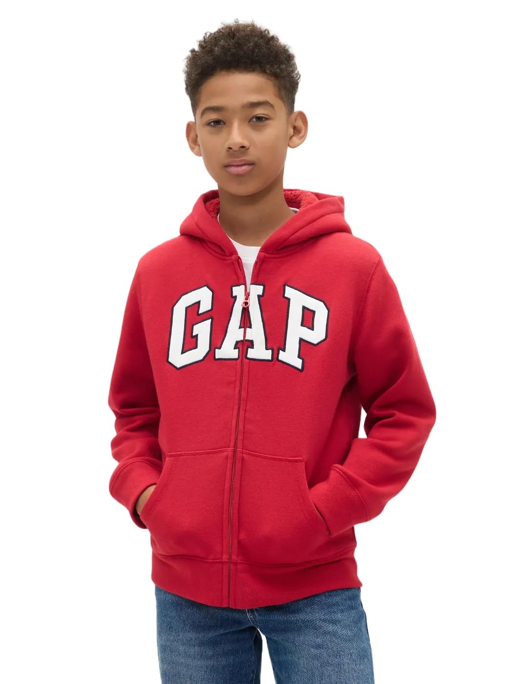 GAP Boys' Cozy Logo Full Zip