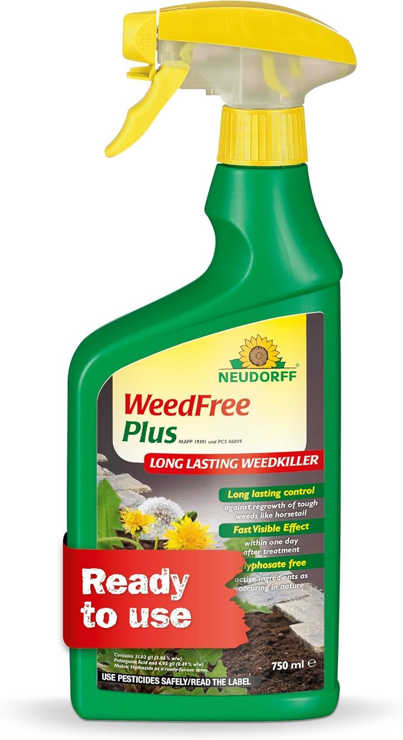 Long Lasting Weedfree Plus Ready to Use Superfast Glyphosate Free Spray Weed Removal Herbicide Animal Friendly 750ml