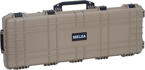 Miniatura 94 de MEIJIA Funda rígida portátil para rifle impermeable para todo tipo de clima, funda de pistola con ruedas, espuma de ajuste personalizable incluida