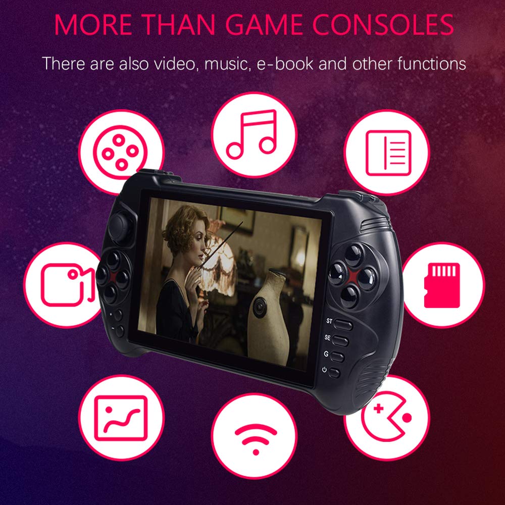 Console per Videogiochi Touch Screen da 5,5 Pollici Quad-Core 2G RAM 32G Rom Console di Gioco Portatile retrò Supporta PSP GBA