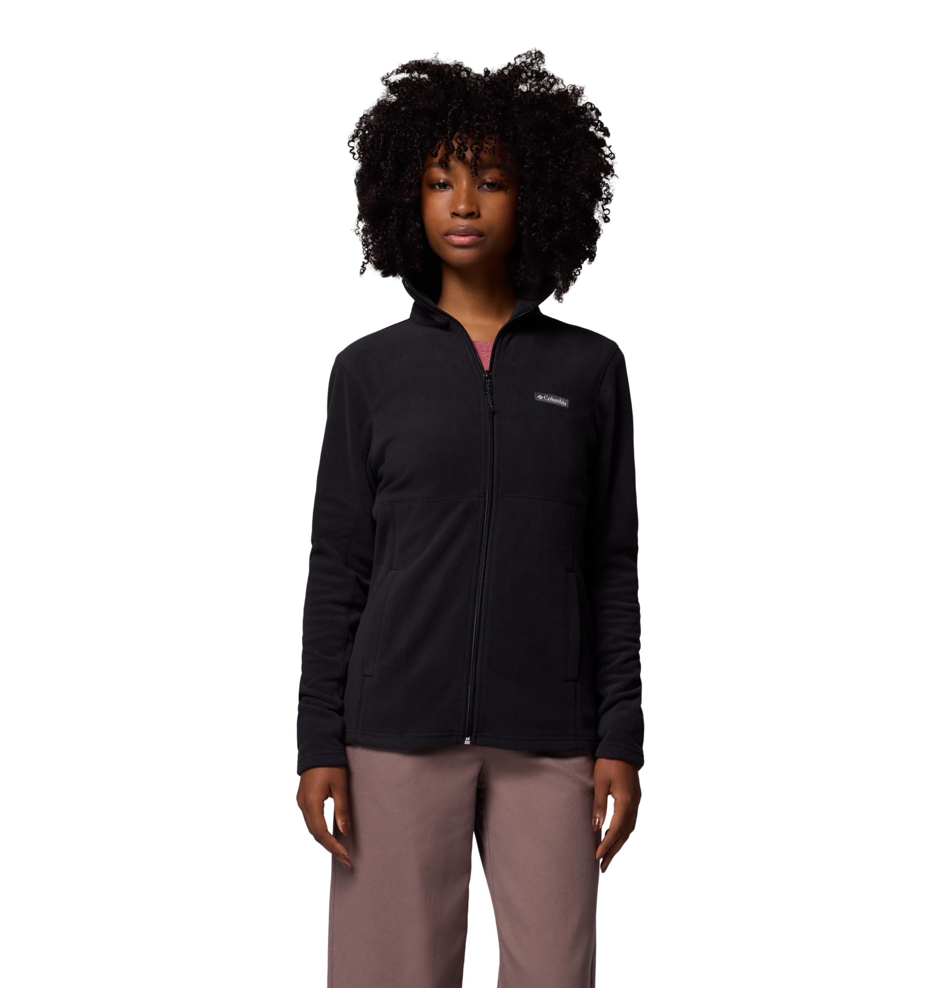Columbia Basin Trail III Full Zip Fleece 1938041010, Womens Fleece Sweater, Black, M EU