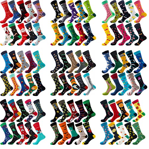Ivorie Men's Novelty Socks Creative Crazy Funny Happy Decorative Dress Design Natural Cotton Fashionable Sports Socks (Football Socks Collection) #TOP5