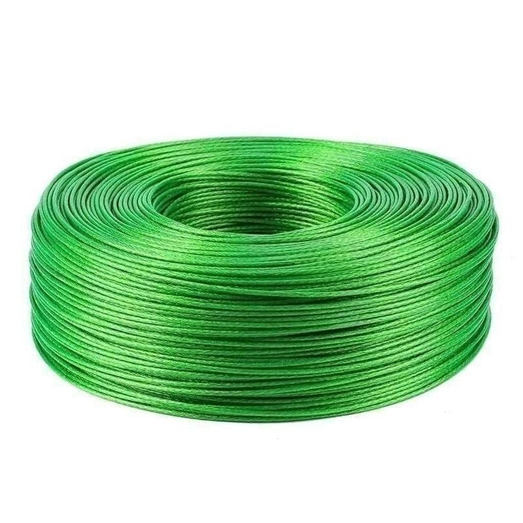 Cuerda de Alambre, Cable de Acero Recubierto de PVC de 2,0 mm,