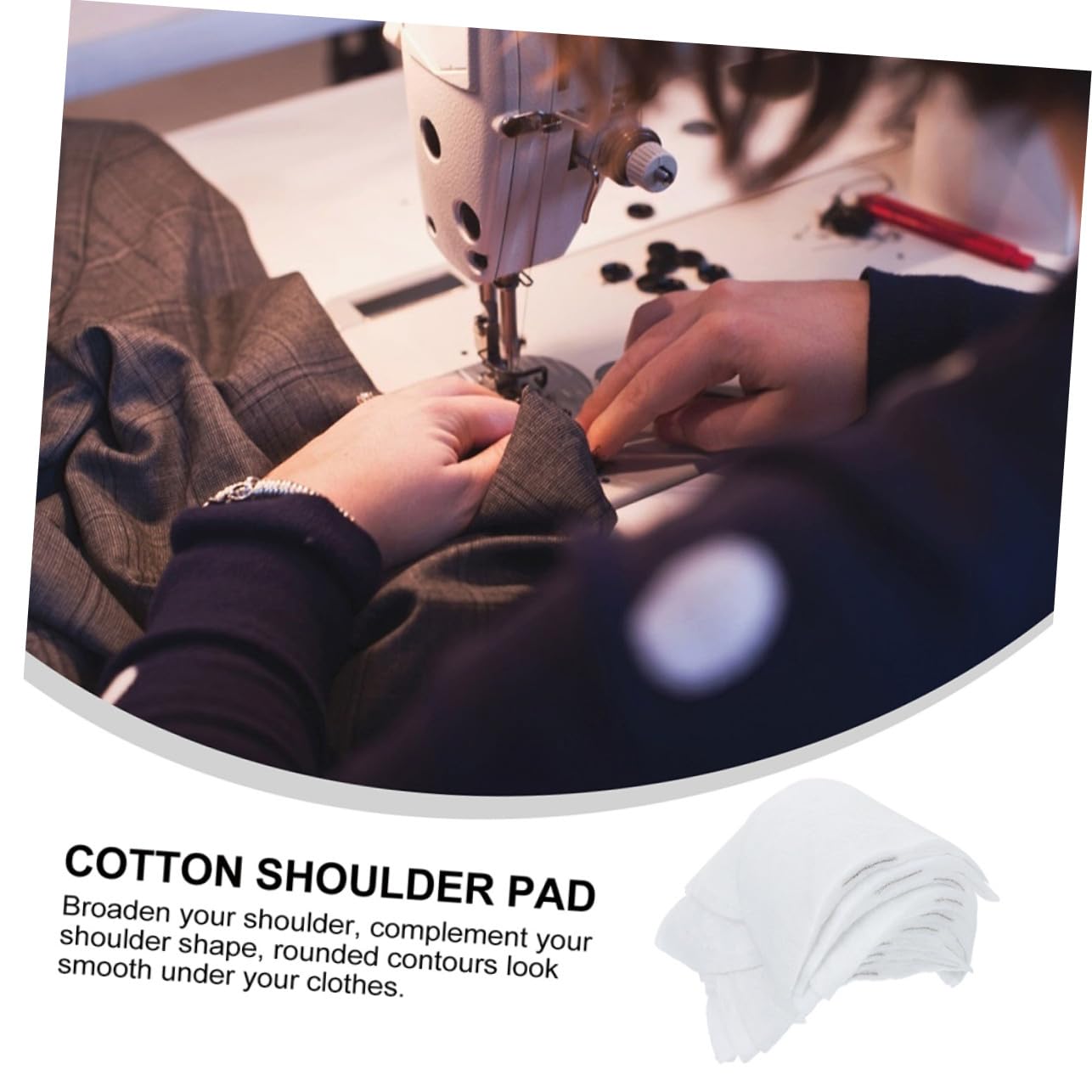 Ideales para Uso Práctico 50 Pares de Hombreras de Color Claro de Algodón Ligeras y Lavables para Ropa y Trajes en Citas y Bailes