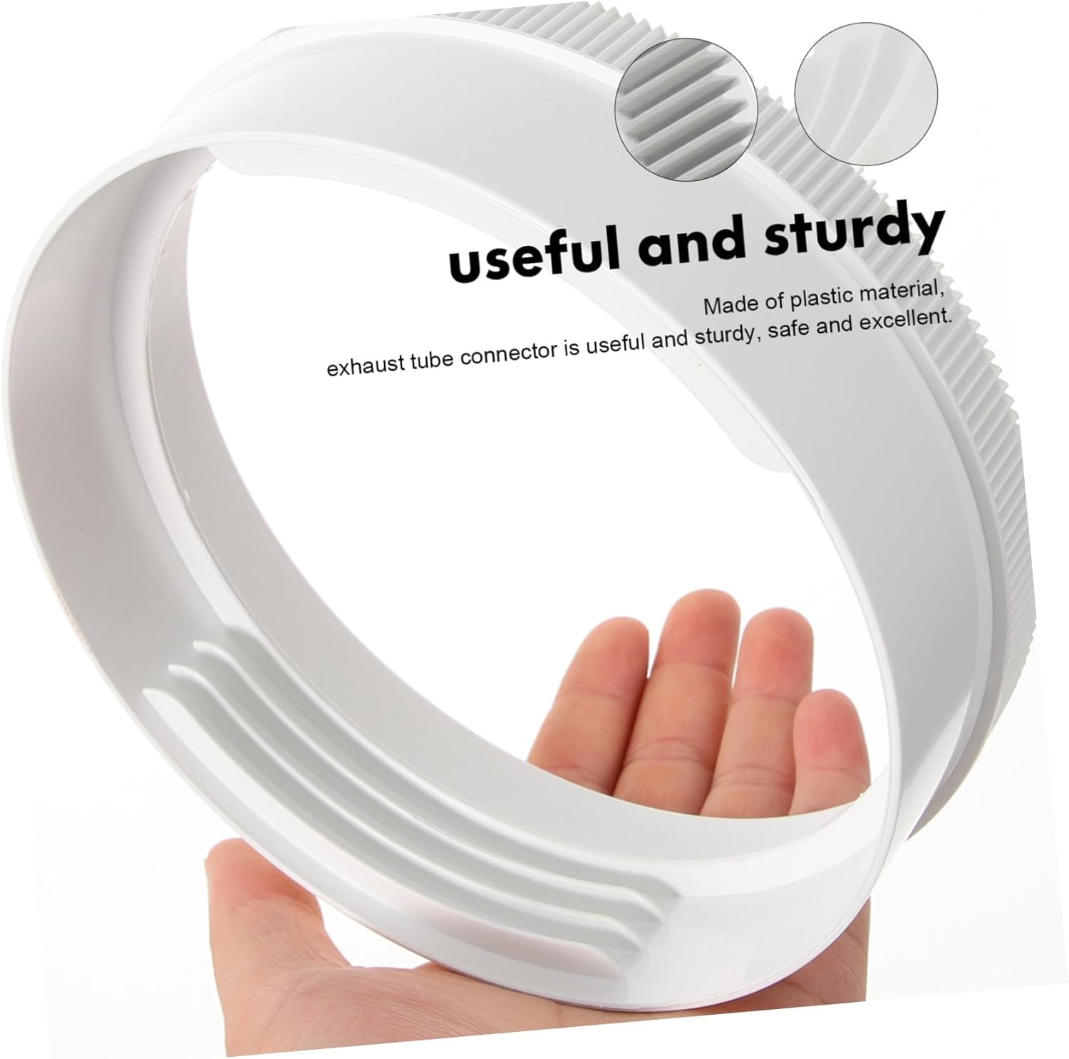 Mobestech 5pcs Air Conditioner Exhaust Hose Connector Adapter Portable Plastic Accessory for Exhaust Tubes Compatible Units Easy Installation and Practical Design