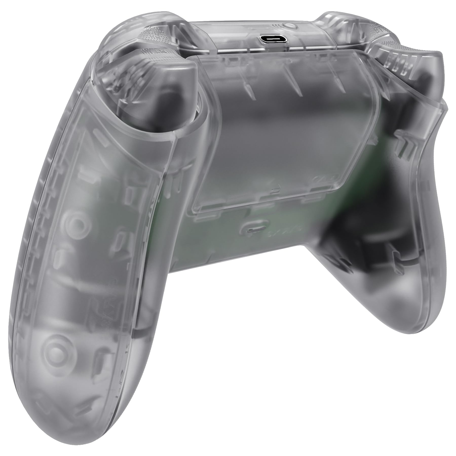 eXtremeRate Cover Custodia Grip Tasti Ricambio per Xbox Series X S Controller Copertura Pulsanti Tigger Analogici Grilletti per Xbox Series X S Joystick Model 1914-Trasparente