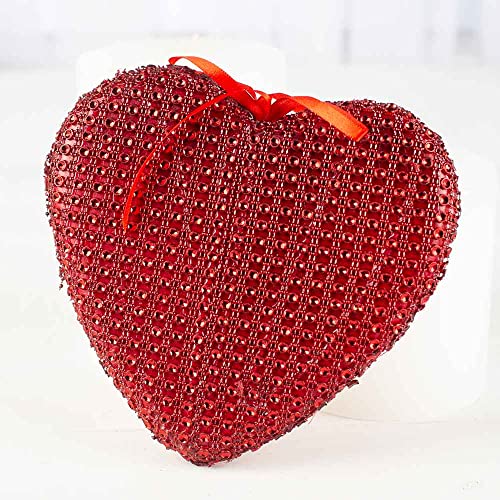 Group of 3 Valentine Red Heart Hangers by Factory Direct Craft for Valentine's Day and Sweetest Day Decorating
