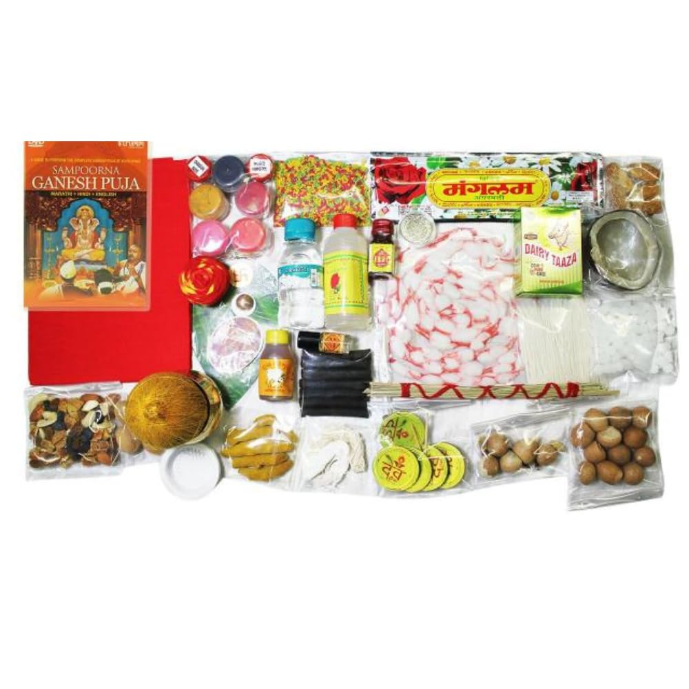 PujaDukaan Ganesh Chaturthi Puja Samagri Kit in Bengali Rituals for
