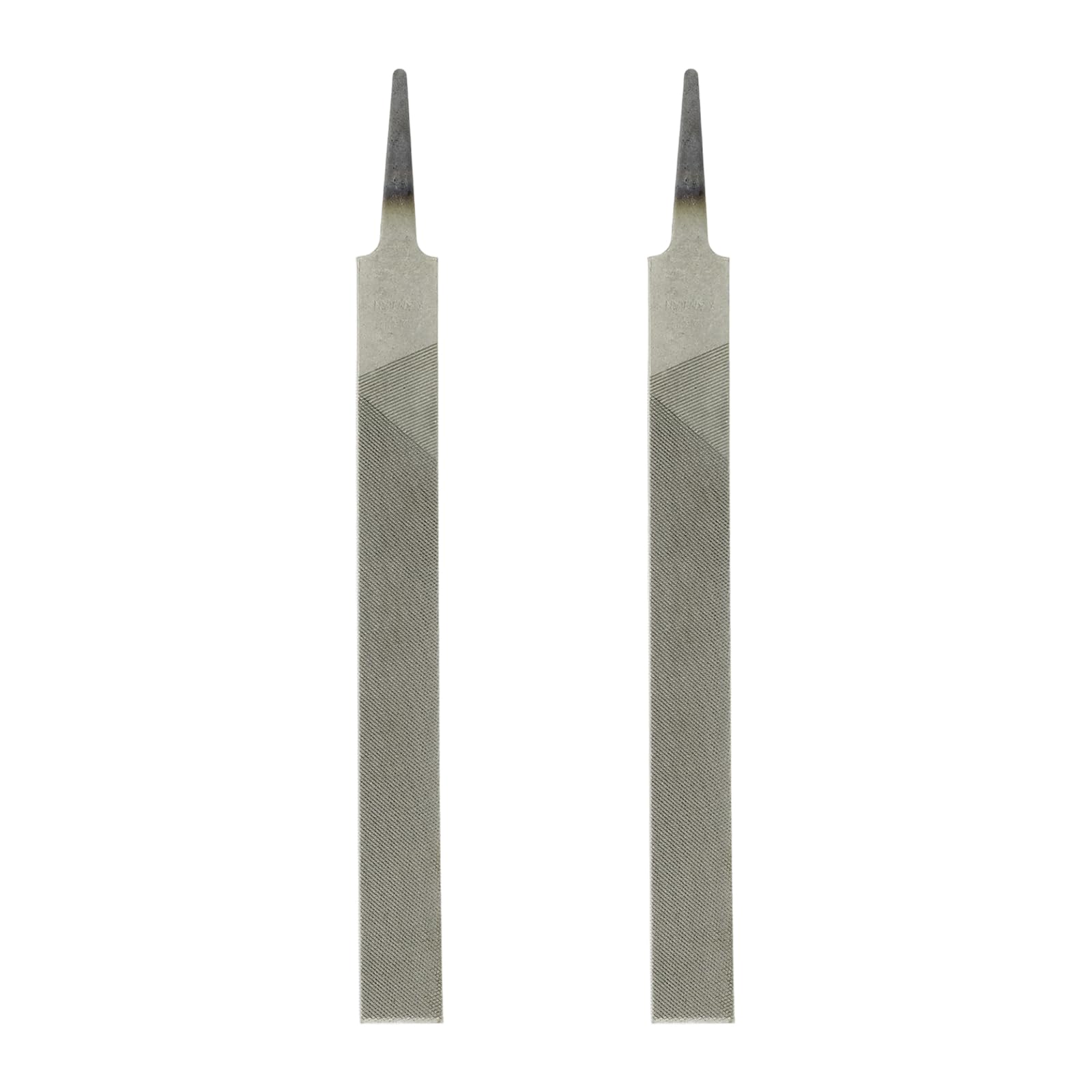 sourcing map 2pcs Flat Medium Cut File 6" Double Cut Teeth High Carbon Steel Hand Rasp File Without Handle for Metal Wood Deburring Removing โ image 1