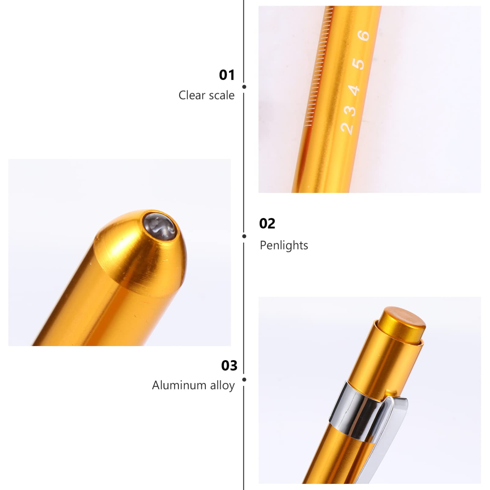 NUOBESTY 18stücke Wiederverwendbare Taschenlampen Mit Gelbem Licht Und Pupillenmessung Für Schüler Und Notfälle Leicht Und Tragbar Für Komfortable Handhabung