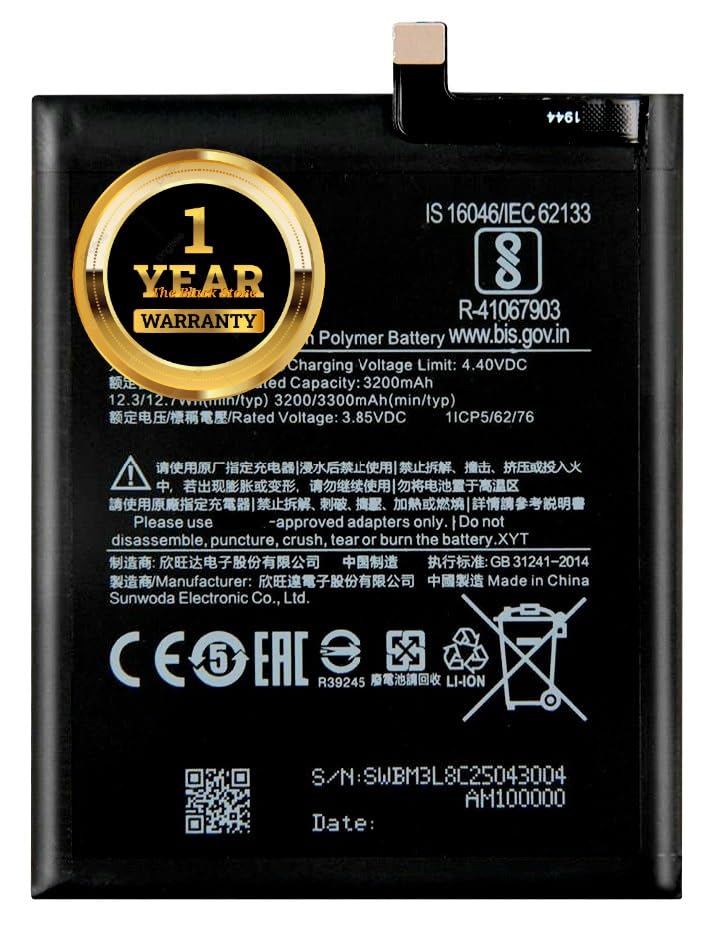 Image of Original BM3L Battery Compatible with Xiaomi Mi 9 (M1902F1G)