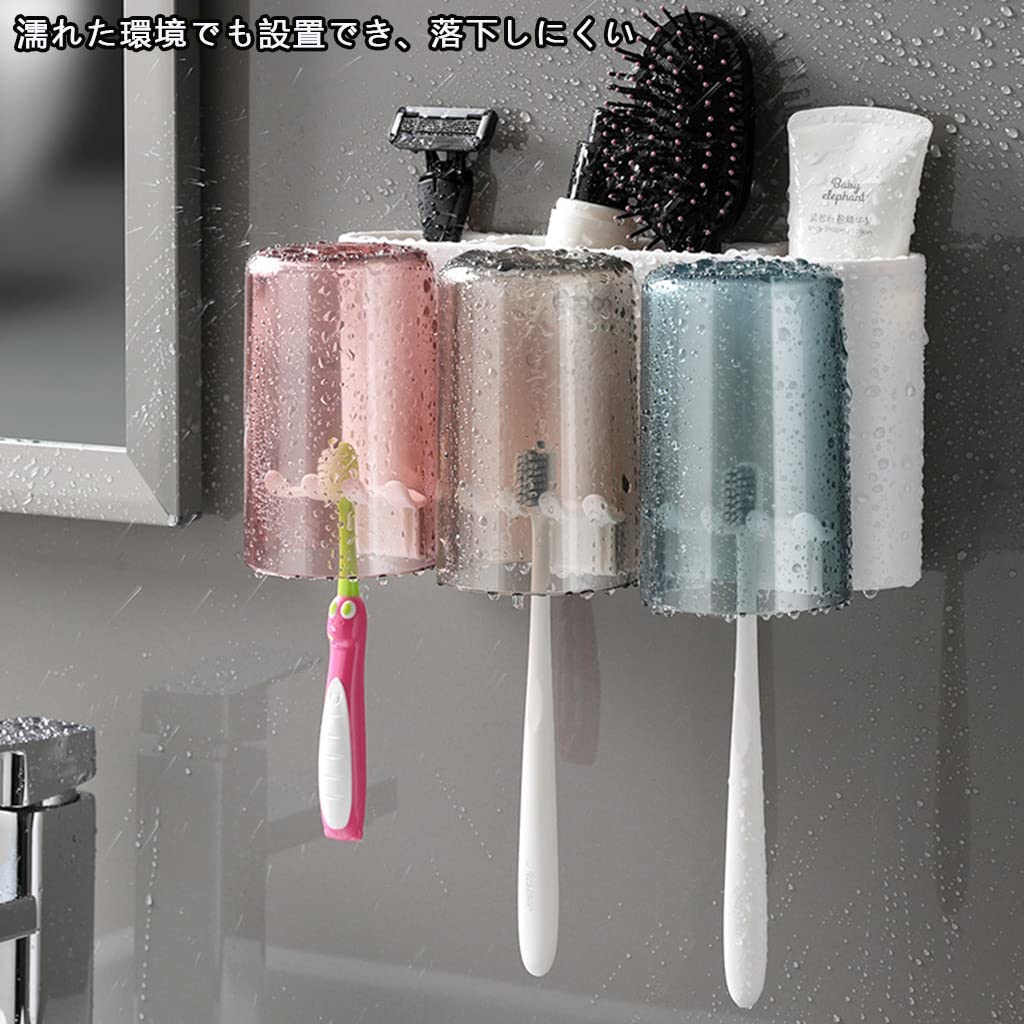 Amazon｜歯ブラシスタンド 歯ブラシホルダー 歯ブラシ立て 洗面台 収納